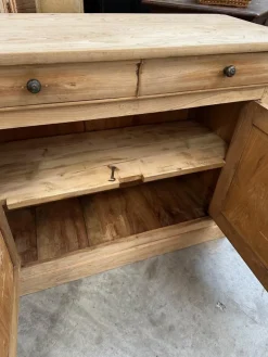 Pamono 4 Door Elm Sideboard, 19th Century><noscript><img width=