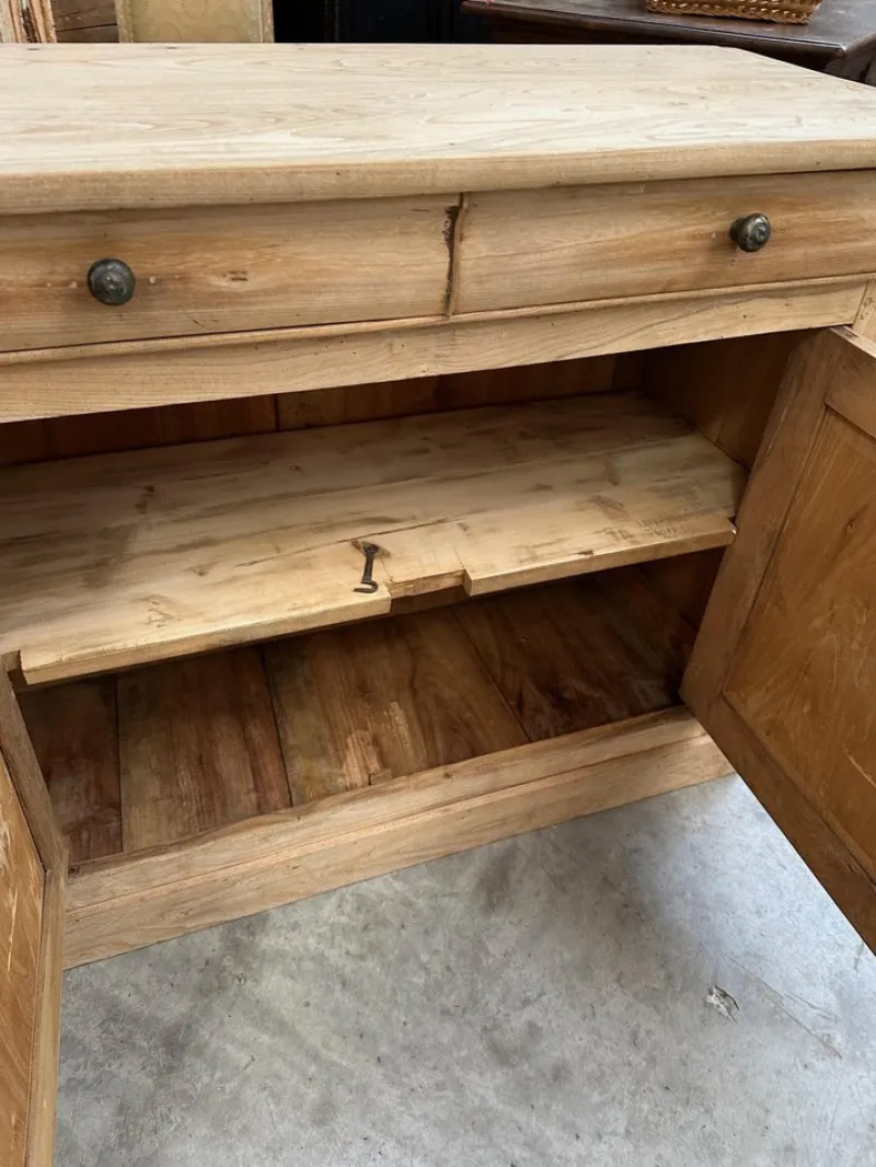 Pamono 4 Door Elm Sideboard, 19th Century> Sideboards & Buffets