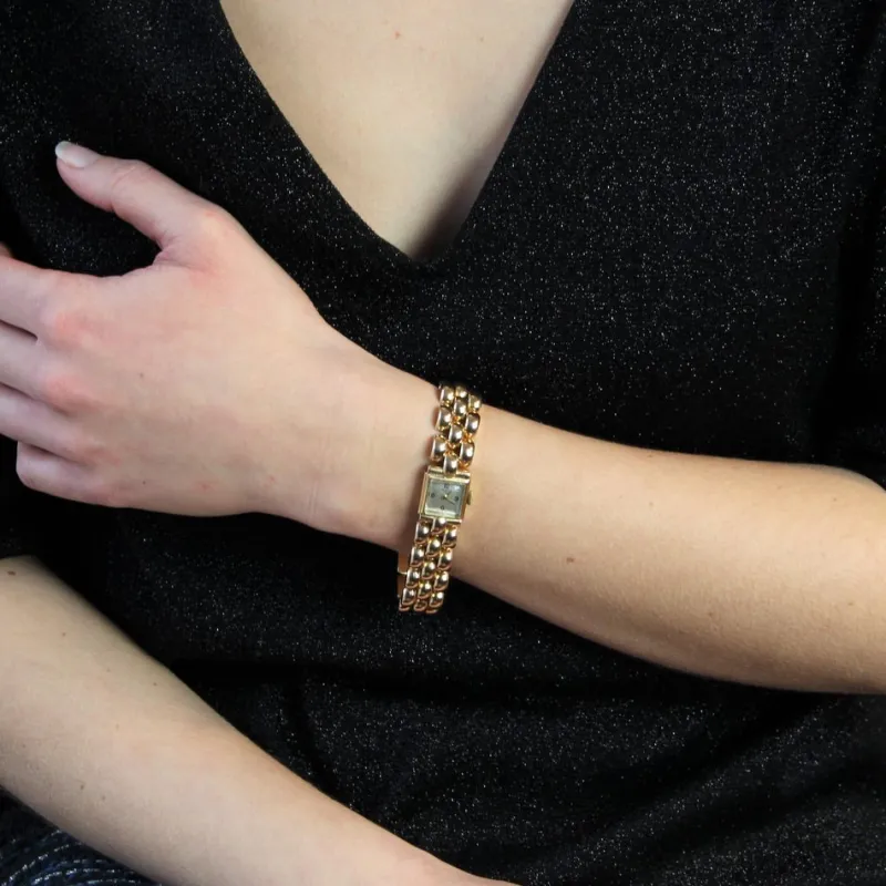 Pamono 18 Karat French Yellow Gold Ladys Watch, 1960s> Watches
