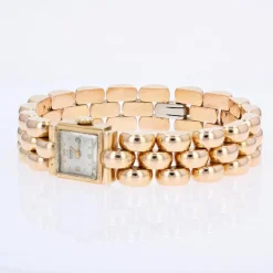 Pamono 18 Karat French Yellow Gold Ladys Watch, 1960s><noscript><img width=