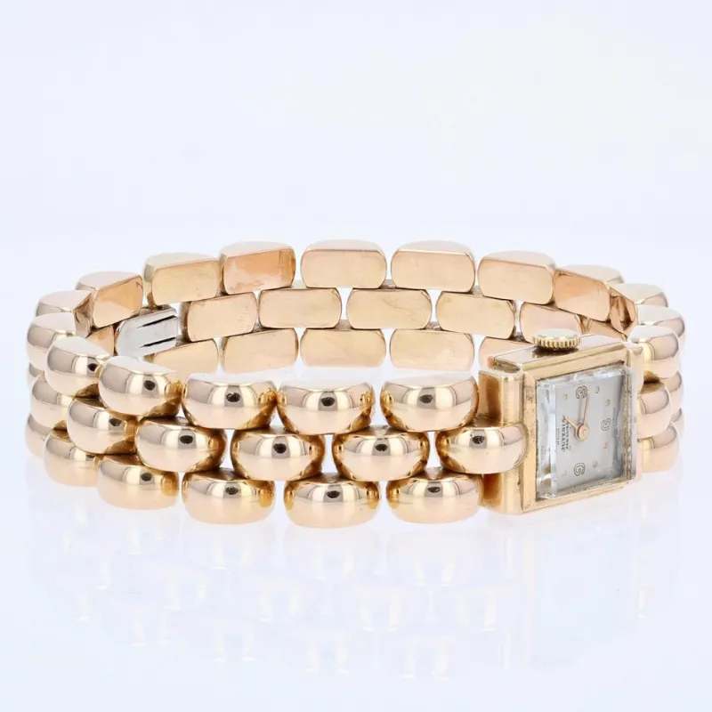 Pamono 18 Karat French Yellow Gold Ladys Watch, 1960s> Watches