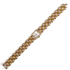Pamono 18 Karat French Yellow Gold Ladys Watch, 1960s><noscript><img width=
