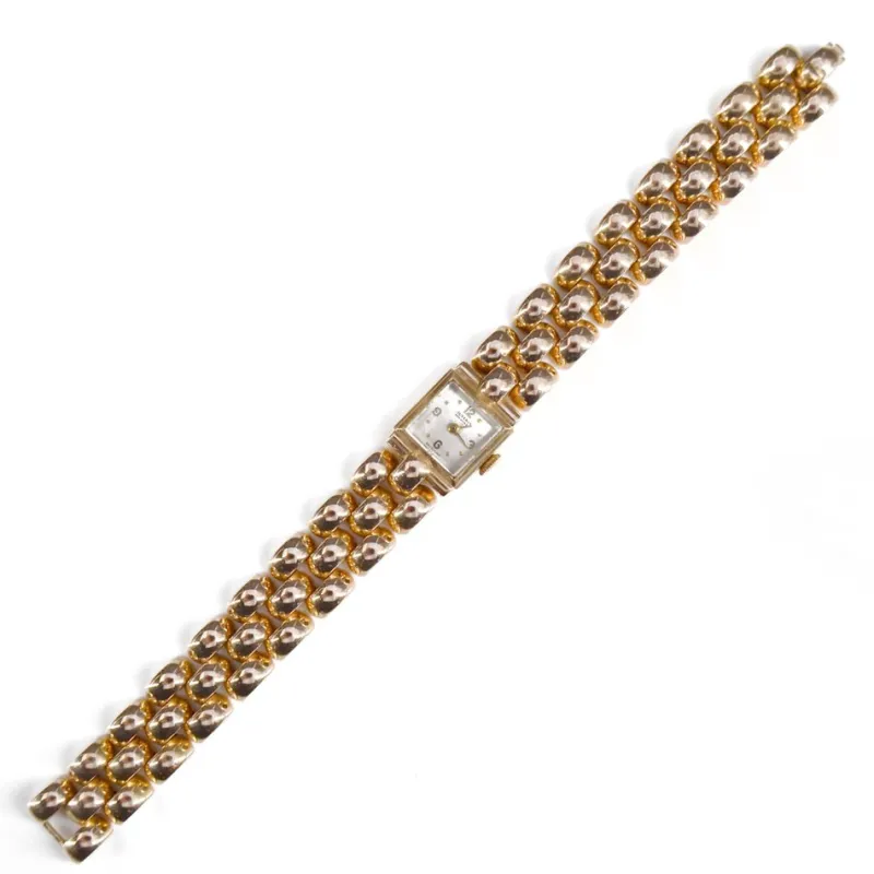 Pamono 18 Karat French Yellow Gold Ladys Watch, 1960s> Watches