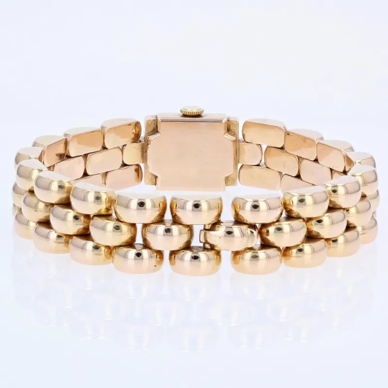 Pamono 18 Karat French Yellow Gold Ladys Watch, 1960s> Watches