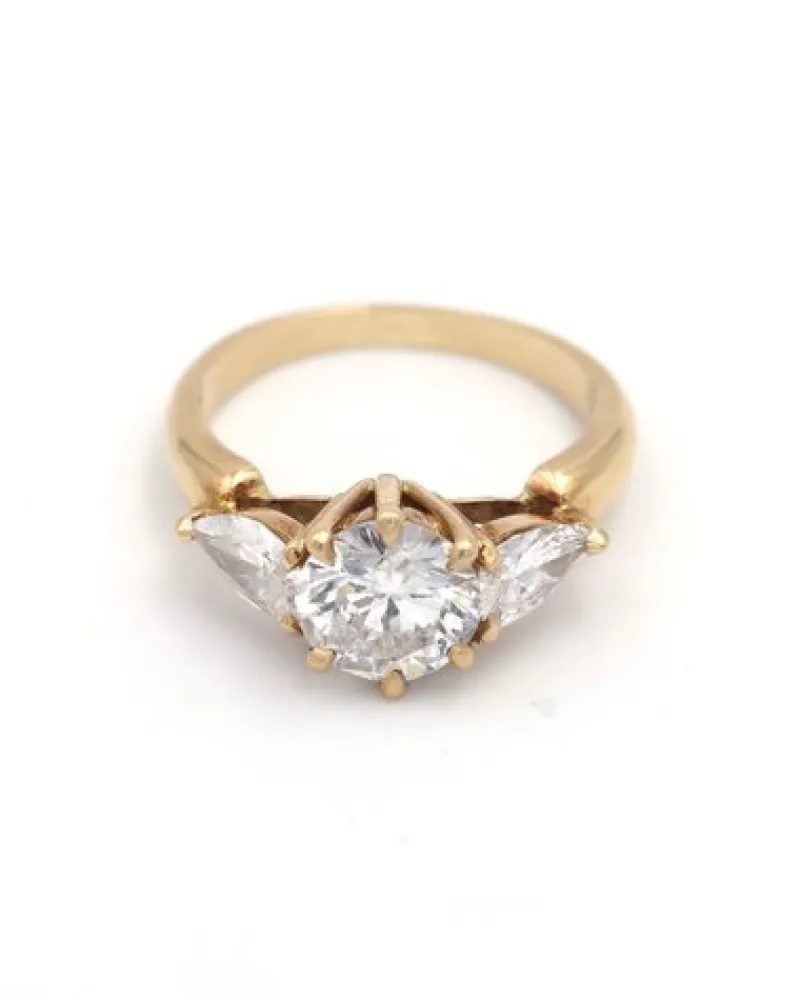 Pamono 18 Karat Gold and Diamond Engagement Ring> Rings