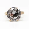 Clearance Pamono 18 Karat Gold Cocktail Ring with White Stone