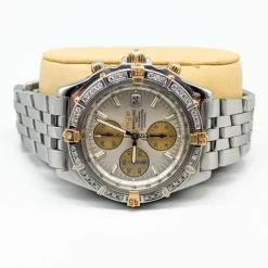 Online Pamono 18 Karat Gold Crosswind Watch with Diamonds from Breitling