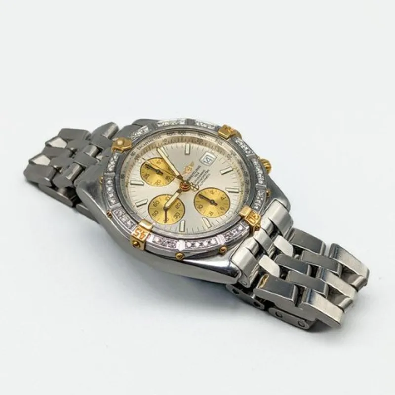 Online Pamono 18 Karat Gold Crosswind Watch with Diamonds from Breitling