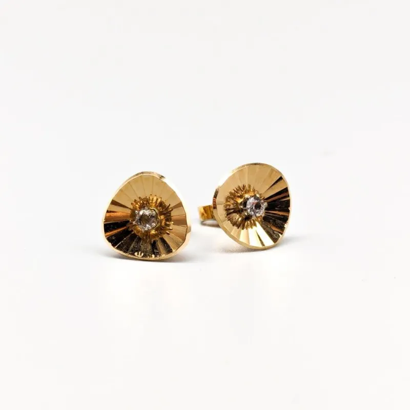 Pamono 18 Karat Gold Earrings with Stones, Set of 2> Earrings