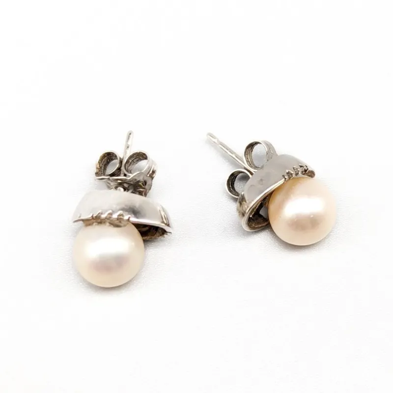 Outlet Pamono 18 Karat Gold Earrings with Diamonds, Set of 2