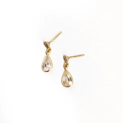 Pamono 18 Karat Gold Earrings with Stones, Set of 2> Earrings