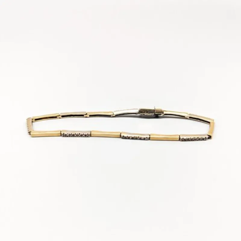 Hot Pamono 14 Karat Gold Fantasy Link with Stones