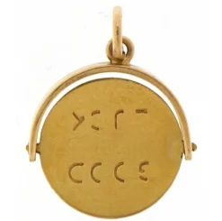 Discount Pamono 9 Karat Gold Good Luck Spinner Charm, 1950s