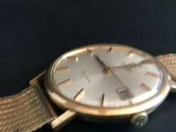 Hot Pamono 18 Karat Gold KLTS Omega Watch from Omega, 1950s