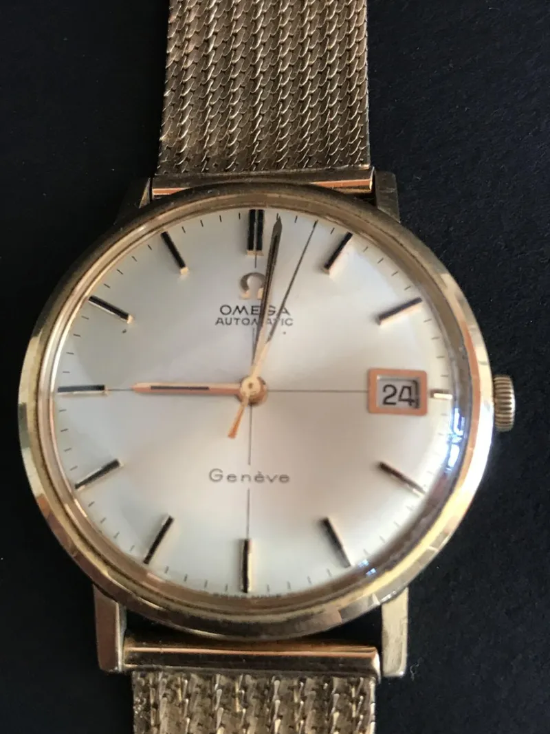Hot Pamono 18 Karat Gold KLTS Omega Watch from Omega, 1950s