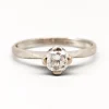 Sale Pamono 18 Karat Gold Solitaire Ring with Diamond