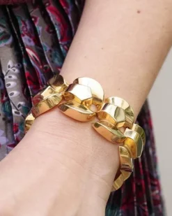 Pamono 18 Karat Gold Tank Bracelet