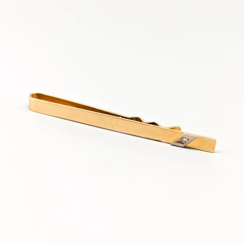 Pamono 18 Karat Gold Tie Pin with Diamond> Brooches