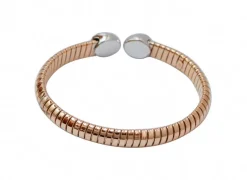 Pamono 18 Karat Rose Gold and White Gold Tubogas Bracelet with Rubies and Diamonds><noscript><img width=