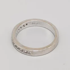 Pamono 18 Karat White Gold Alliance Ring with Diamonds> Rings