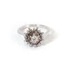 Sale Pamono 18 Karat White Gold and Diamond Flower Ring
