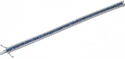 Pamono 18 Karat White Gold Bracelet with Sapphires and Diamonds> Bracelets