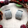 Pamono 18 Karat White Gold Earrings with Diamonds and Omega Clasps, Set of 2> Earrings