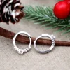 Pamono 18 Karat White Gold Earrings with Calibrated Zirconias, Set of 2> Earrings