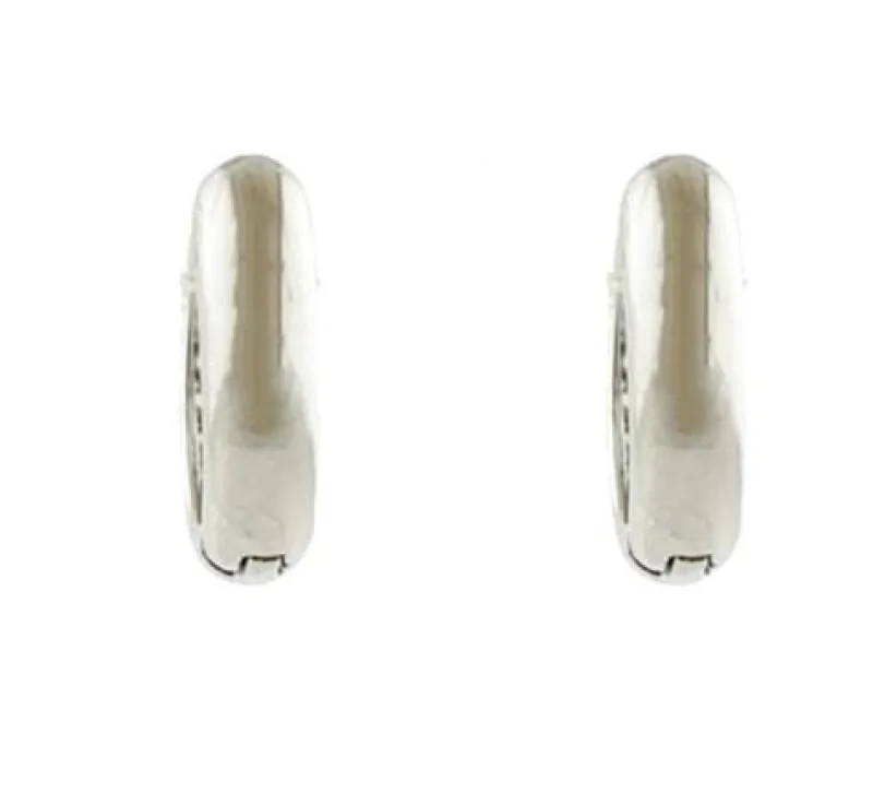 Pamono 18 Karat White Gold Hoop Earrings with Diamonds, Set of 2> Earrings
