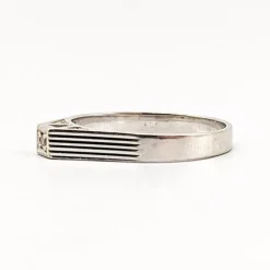 Clearance Pamono 18 Karat White Gold Ring with Diamond