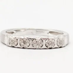Pamono 18 Karat White Gold Ring with Diamonds> Rings