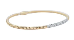 Hot Pamono 18 Karat Yellow and White Gold Bracelet with Diamonds