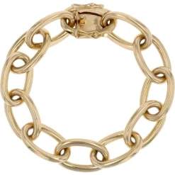 Pamono 18 Karat Yellow Gold Convict Mesh Bracelet, 1960s> Bracelets