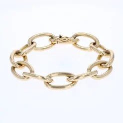 Pamono 18 Karat Yellow Gold Convict Mesh Bracelet, 1960s><noscript><img width=