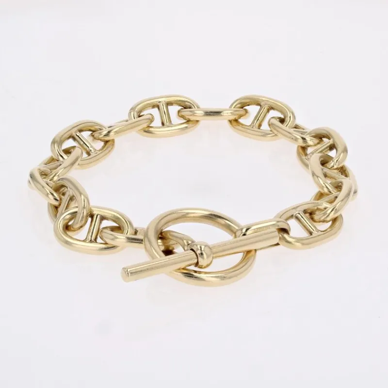 Pamono 18 Karat Yellow Gold Navy Mesh Bracelet, 1960s> Bracelets