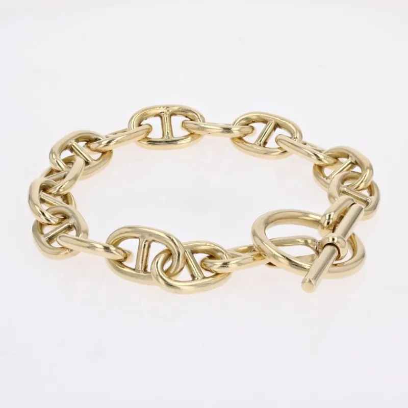 Pamono 18 Karat Yellow Gold Navy Mesh Bracelet, 1960s> Bracelets