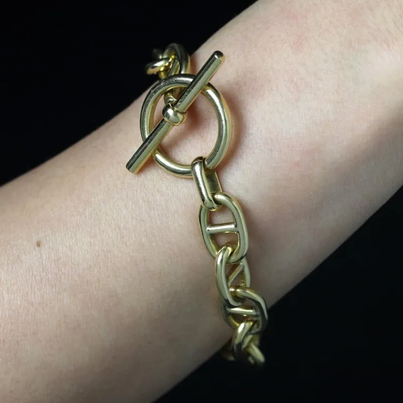 Pamono 18 Karat Yellow Gold Navy Mesh Bracelet, 1960s> Bracelets