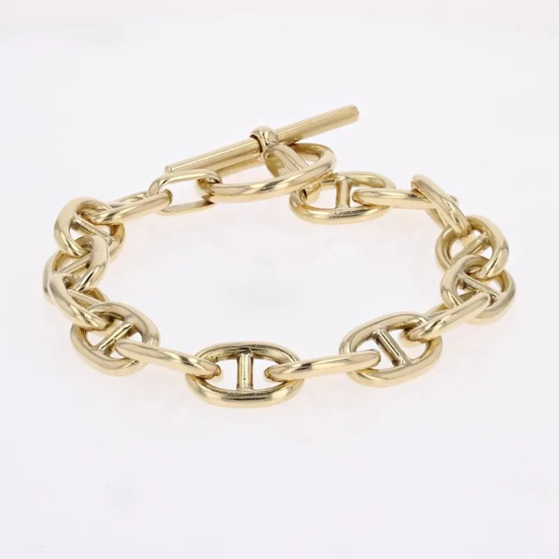 Pamono 18 Karat Yellow Gold Navy Mesh Bracelet, 1960s> Bracelets