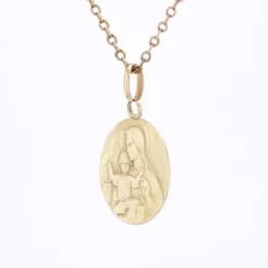 Pamono 18 Karat Yellow Gold Scapular Medal Pendant><noscript><img width=