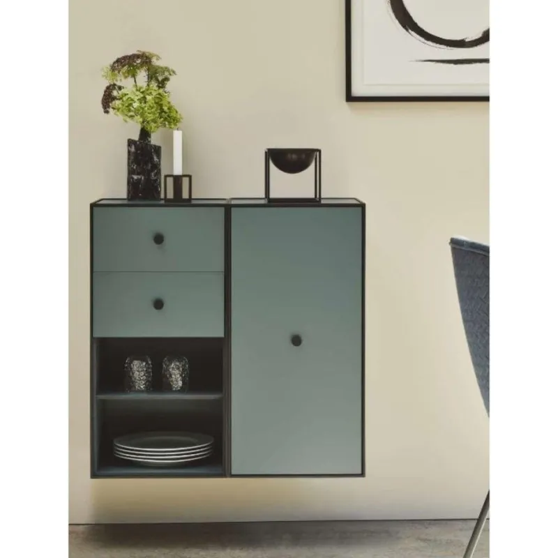 Pamono 42 Light Grey Frame View Box by Lassen> Trunks, Crates & Baskets