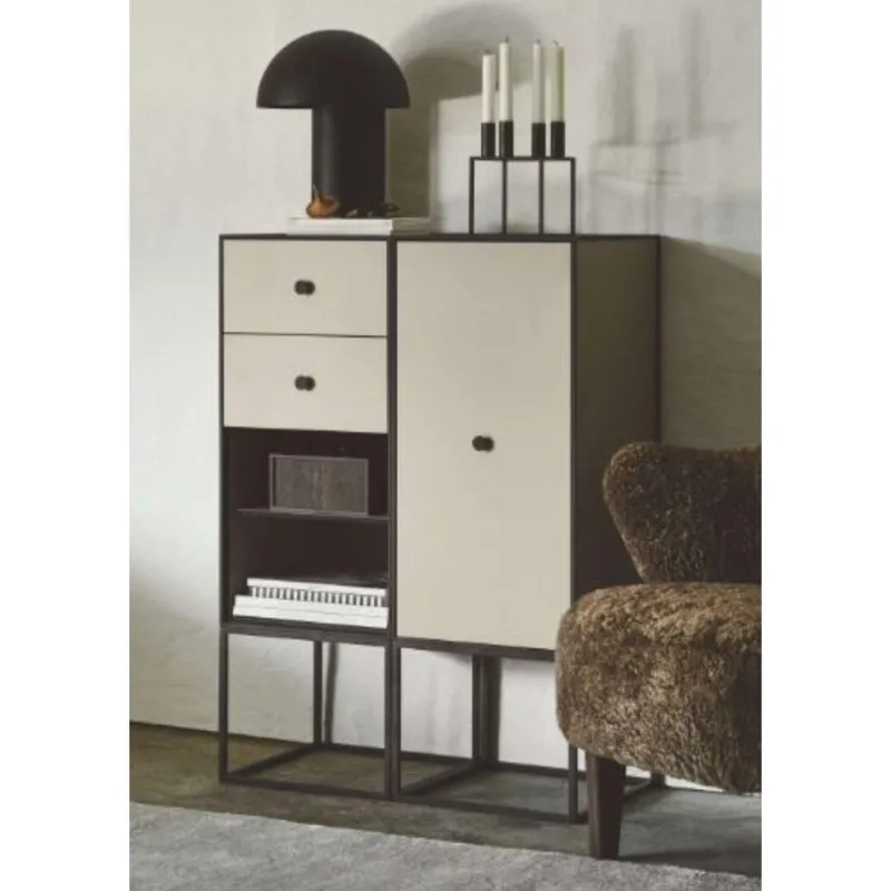 Pamono 42 Light Grey Frame View Box by Lassen> Trunks, Crates & Baskets