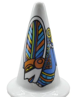 Clearance Pamono 100% Make Up Series Vase in Ceramic by Alessandro Mendini for Alessi, Italy, 1992