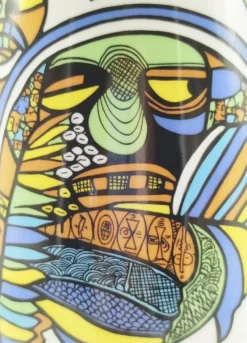 Clearance Pamono 100% Make Up Series Vase in Ceramic by Alessandro Mendini for Alessi, Italy, 1992