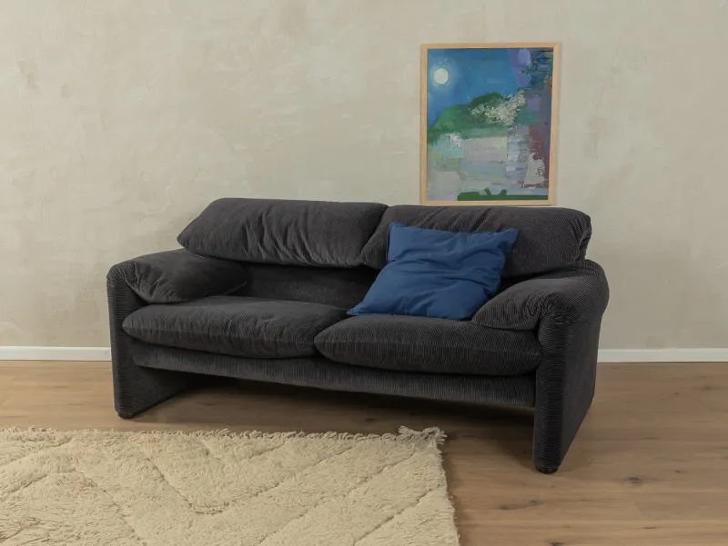 Pamono 675 Maralunga Sofa by Vico Magistretti for Cassina