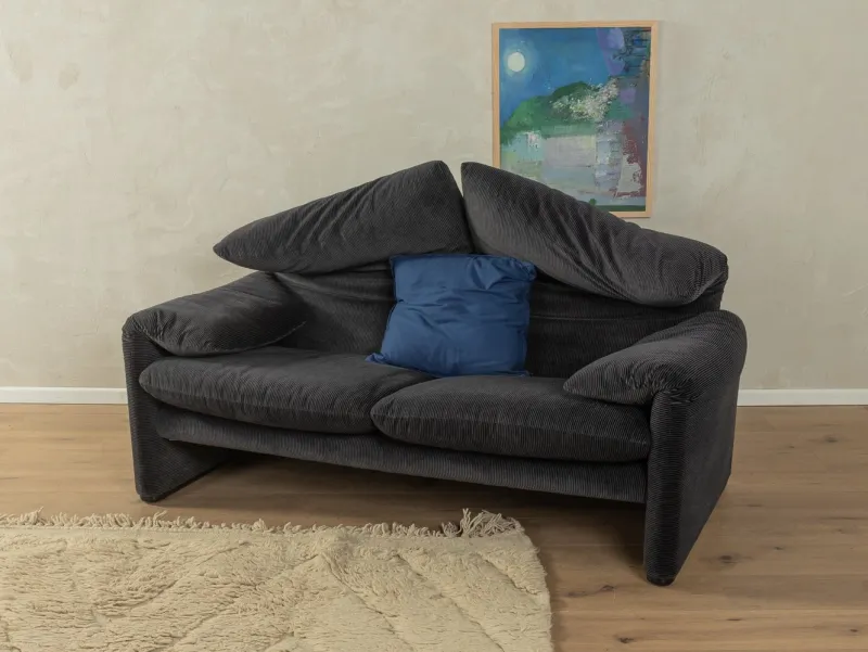 Pamono 675 Maralunga Sofa by Vico Magistretti for Cassina
