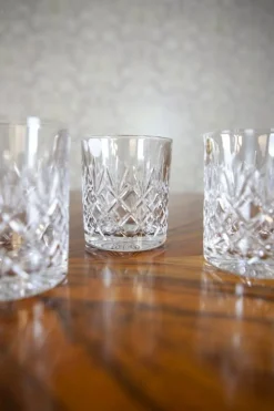Pamono 320 ml Crystal Whiskey Lowball Glasses by Huta Julia, Set of 6><noscript><img width=
