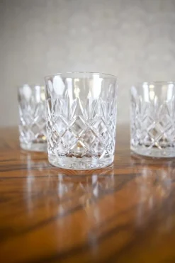 Pamono 320 ml Crystal Whiskey Lowball Glasses by Huta Julia, Set of 6><noscript><img width=