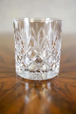Pamono 320 ml Crystal Whiskey Lowball Glasses by Huta Julia, Set of 6><noscript><img width=