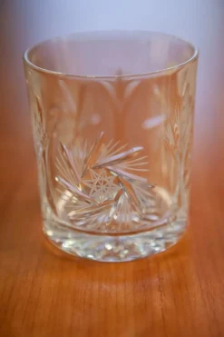 Pamono 320 ml Crystal Whiskey Lowball Glasses by Huta Julia, Set of 6><noscript><img width=