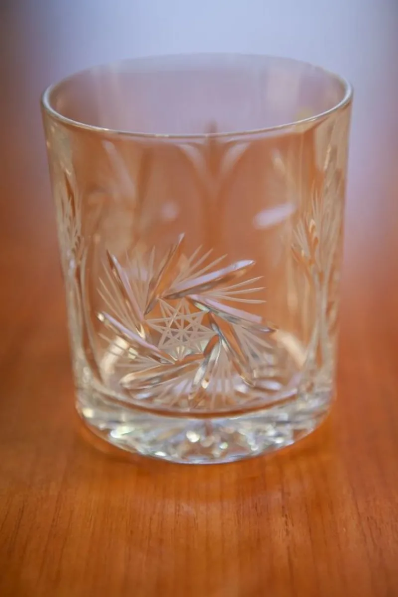 Pamono 320 ml Crystal Whiskey Lowball Glasses by Huta Julia, Set of 6> Tabletop